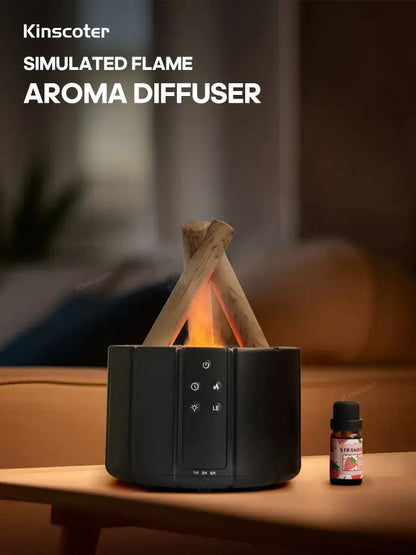 KINSCOTER Simulated Flame Aroma Diffuser