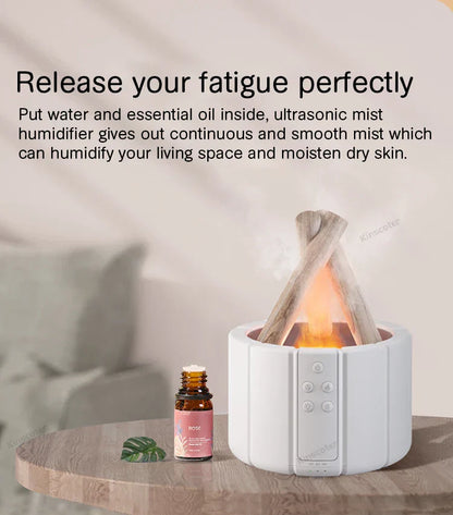 KINSCOTER Simulated Flame Aroma Diffuser